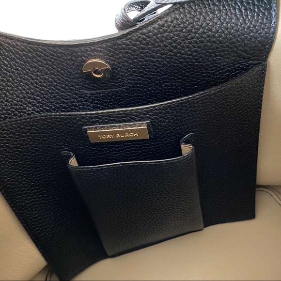 Tory Burch Black Pebbled Shoulder Bag - Picture 6 of 8